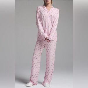 NWT SKIMS Gingerbread pj set